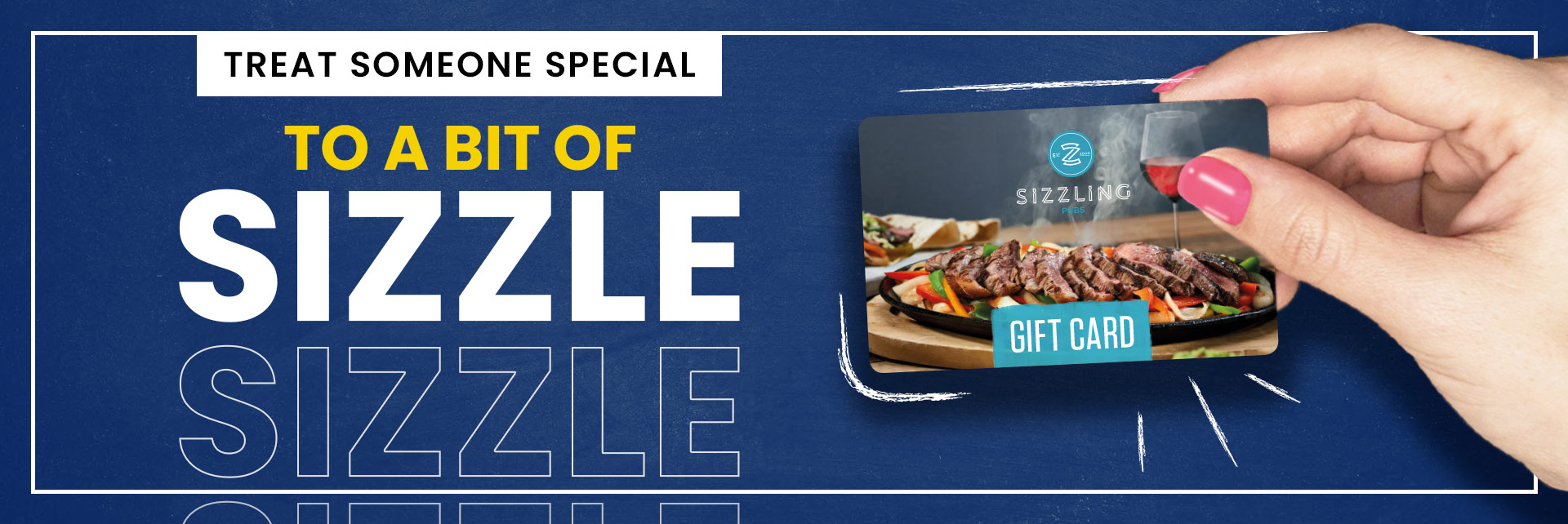 Sizzling Pubs Gift Card at The Four in Hand in Hull