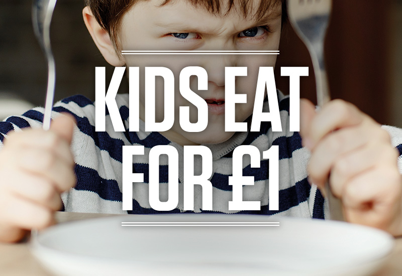 Kids Eat for £1 at Sizzling Pubs