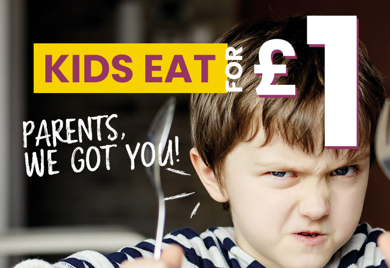 Kids Eat for £1 at Three Blackbirds, Bexley 