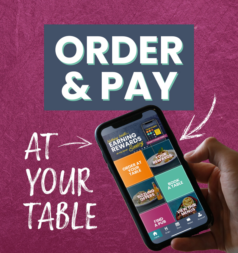Order at your Table in The Highfield, Chesterfield