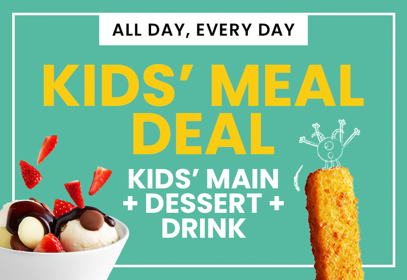 Kids Meal Deal at Three Lums Aberdeen