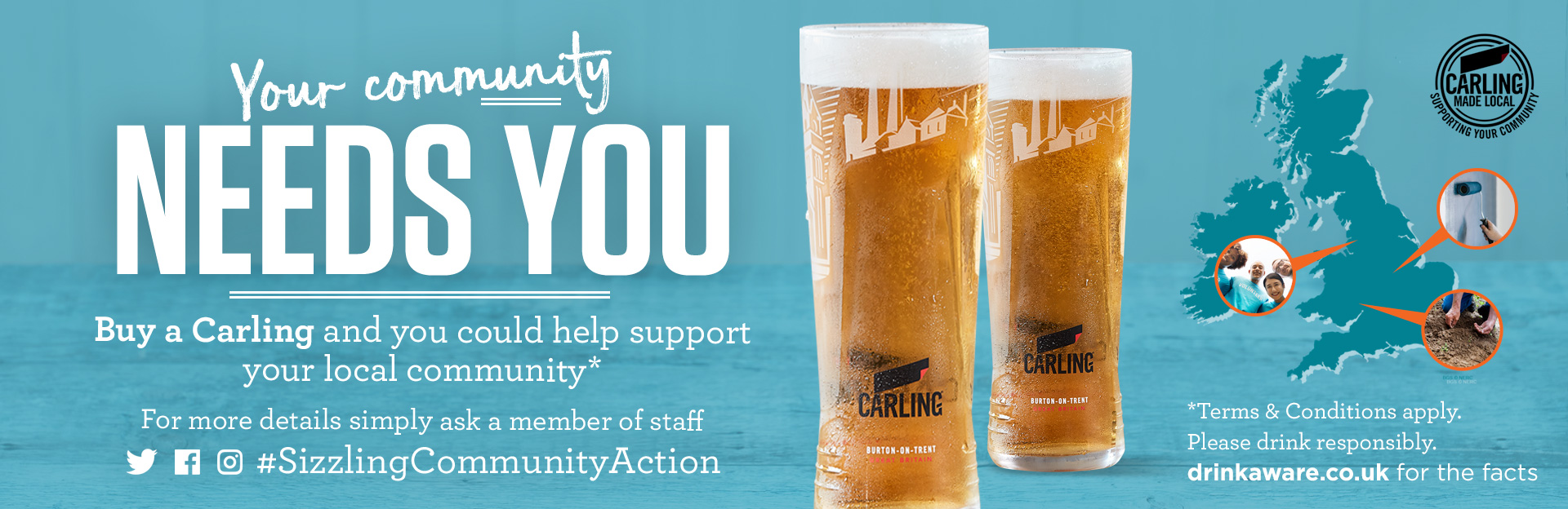 Sizzling Carling Community needs you!