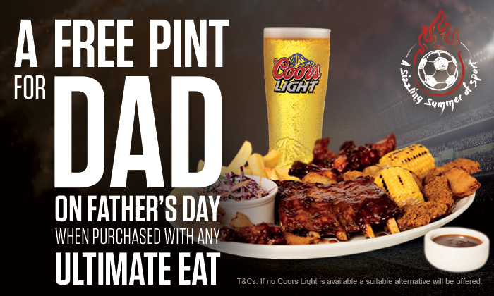 Free treat for Dad this Father's Day